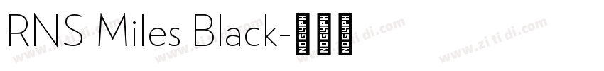 RNS Miles Black字体转换